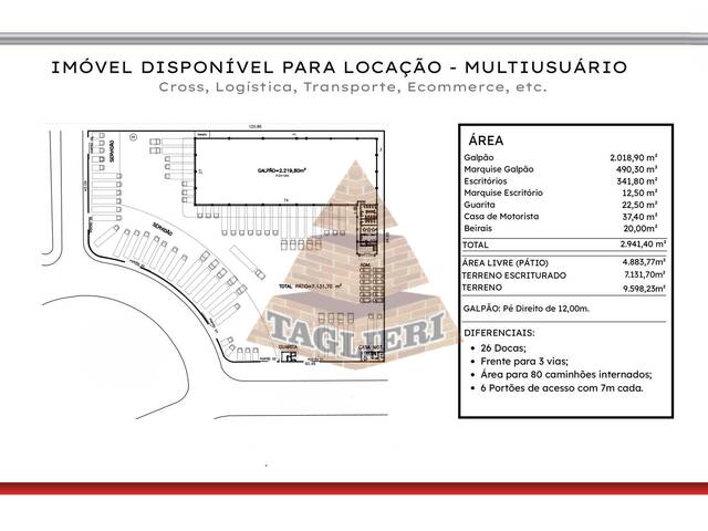 #9198 - Galpão para Locação em Guarulhos - SP - 1